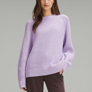 lululemon athletica Lavender Crew Neck Sweater